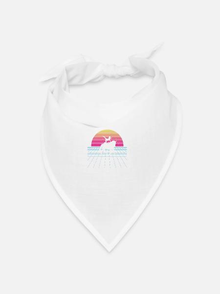 Sportliche Disziplin Voltigieren Herren - Bandana Dreieckstuch - Weiß