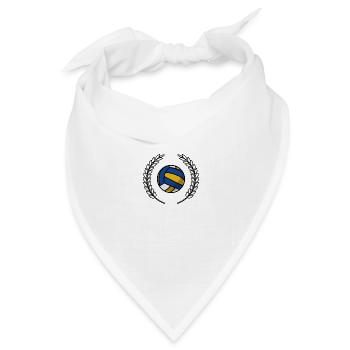 Volleyball-Krone - Bandana Dreieckstuch - Weiß - Vorne