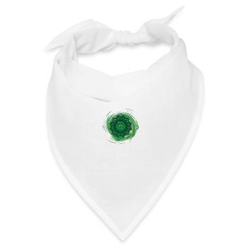 Anahata Viertes Chakra - Bandana Dreieckstuch - Weiß - Vorne
