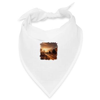 Kamele sind an Wüstenbedingungen angepasst - Bandana Dreieckstuch - Weiß - Vorne
