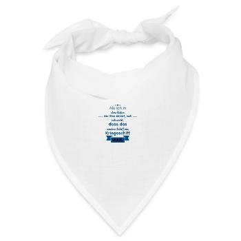 Lustige Sprüche Scheidung - Bandana Dreieckstuch - Weiß - Vorne