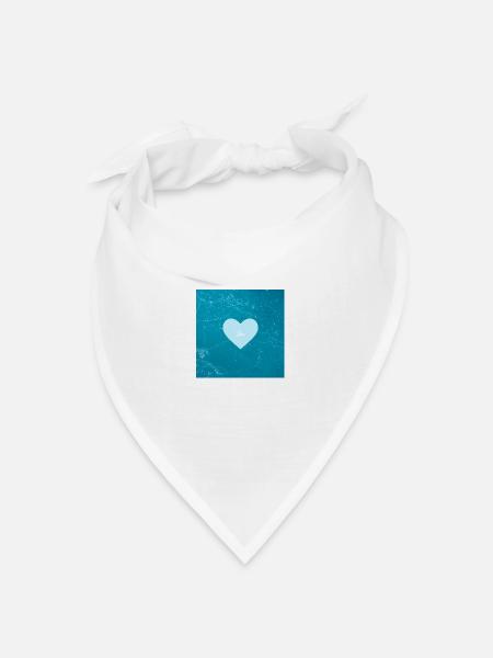 Meerliebe - Bandana Dreieckstuch - Weiß