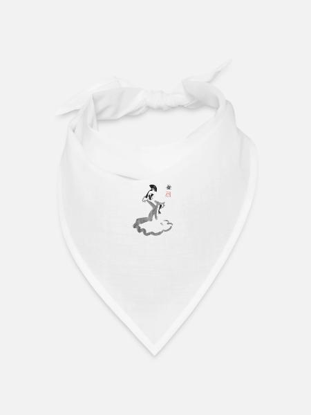 Spanische Tänzerin - Bandana Dreieckstuch - Weiß