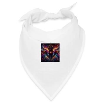Wassermann Sternzeichen Zwillinge Dystopisch - Bandana Dreieckstuch - Weiß - Vorne
