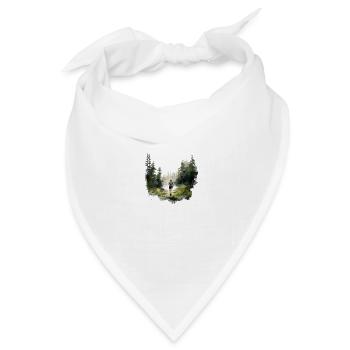 Schneller, weiter, stärker: Dein Jogging Shirt - Bandana Dreieckstuch - Weiß - Vorne