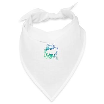 Voltigieren Sportliche Disziplin Reitkunst - Bandana Dreieckstuch - Weiß - Vorne