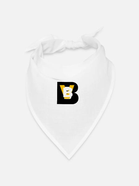B D - Bandana Dreieckstuch - Weiß