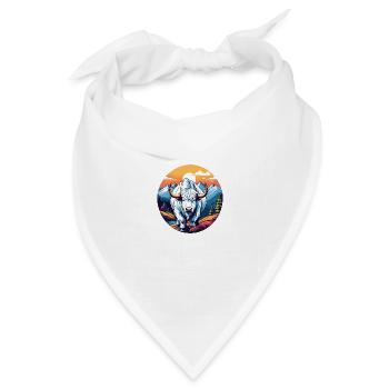 Weißes Yak - Bandana Dreieckstuch - Weiß - Vorne