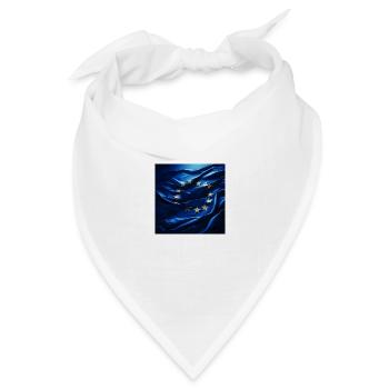 Europa-Flagge - Bandana Dreieckstuch - Weiß - Vorne