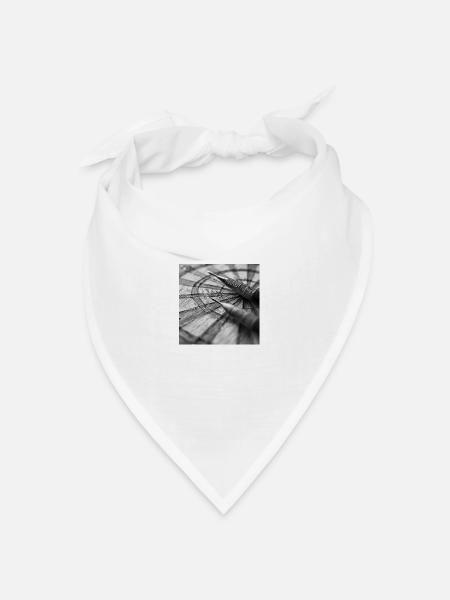 Dartboard - Bandana Dreieckstuch - Weiß