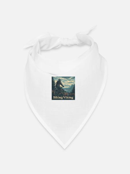 Biking Viking - Bandana Dreieckstuch - Weiß