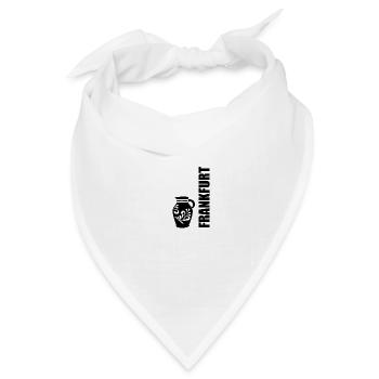 Frankfurt Bembel-Design #FFM #EiGude - Bandana Dreieckstuch - Weiß - Vorne