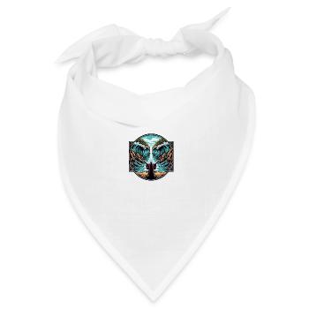 Moses teilt das Meer. - Bandana Dreieckstuch - Weiß - Vorne