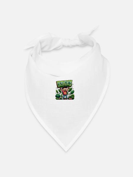 Kale Yeah - Bandana Dreieckstuch - Weiß