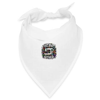 Sew Happy Together - Bandana Dreieckstuch - Weiß - Vorne