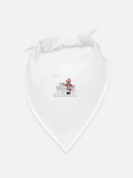 The walking Jeck Karneval - Bandana Dreieckstuch - Weiß