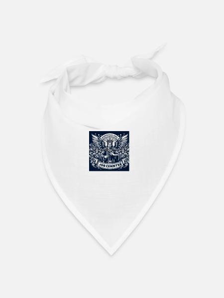 Arbeitslos King - Bandana Dreieckstuch - Weiß