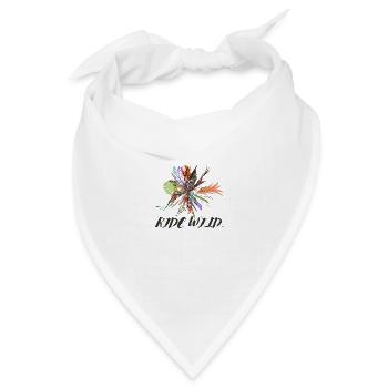 RIDE WILD - Bandana Dreieckstuch - Weiß - Vorne