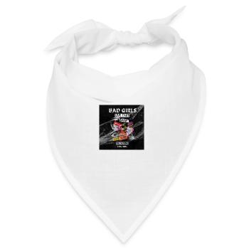 Bad Girls Die Young - Bandana Dreieckstuch - Weiß - Vorne