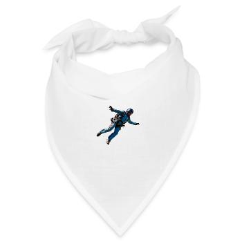 Fallschirmspringen ist ein einzigartiges Erlebnis - Bandana Dreieckstuch - Weiß - Vorne