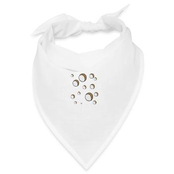 Loch an Loch - Bandana Dreieckstuch - Weiß - Vorne
