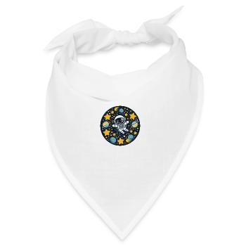 Astronaut kid in space - Bandana Dreieckstuch - Weiß - Vorne