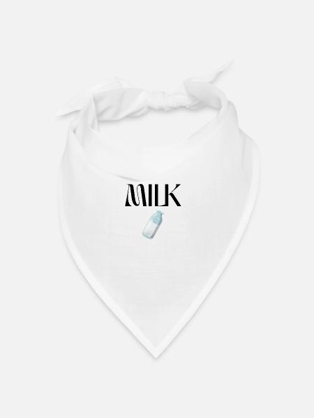 MILK - Bandana Dreieckstuch - Weiß