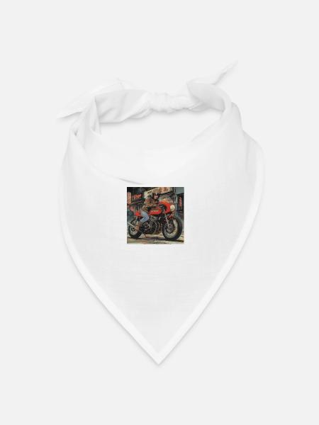 KraftFahrKonsul "Dicke Berta" - Bandana Dreieckstuch - Weiß