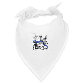 Mülheimer Wahrzeichen - Bandana Dreieckstuch - Weiß - Vorne