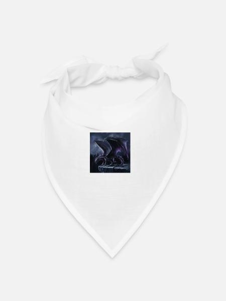 Shadow dragon - Bandana Dreieckstuch - Weiß