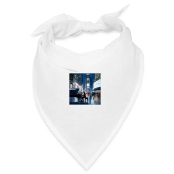 Times Square - Bandana Dreieckstuch - Weiß - Vorne