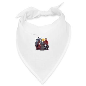 Mythischer Pixel-Abstand - Bandana Dreieckstuch - Weiß - Vorne
