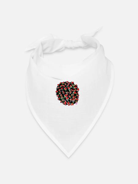 TÖDLICHES DEFo III 2107-VIRUS - Bandana Dreieckstuch - Weiß