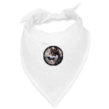 Blick in die Ferne - Bandana Dreieckstuch - Weiß - Vorne