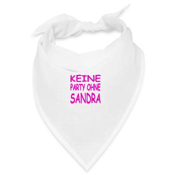 Party - Bandana Dreieckstuch - Weiß - Vorne