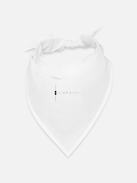Professioneller Sound Black Fader - Bandana Dreieckstuch - Weiß