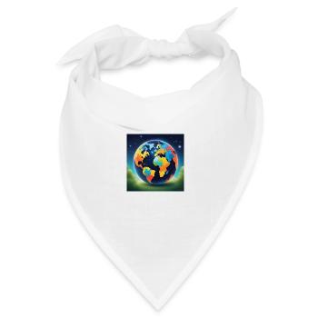 Autism World - Bandana Dreieckstuch - Weiß - Vorne