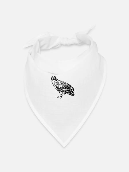 Wanderfalke, Falke, Falke, Vogel, Raubtier, Falke - Bandana Dreieckstuch - Weiß