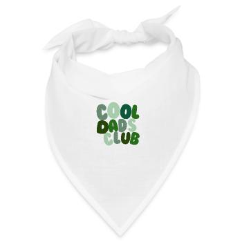 Cool Dads Club Grün - Bandana Dreieckstuch - Weiß - Vorne