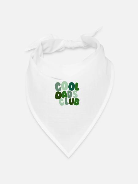 Cool Dads Club Grün - Bandana Dreieckstuch - Weiß