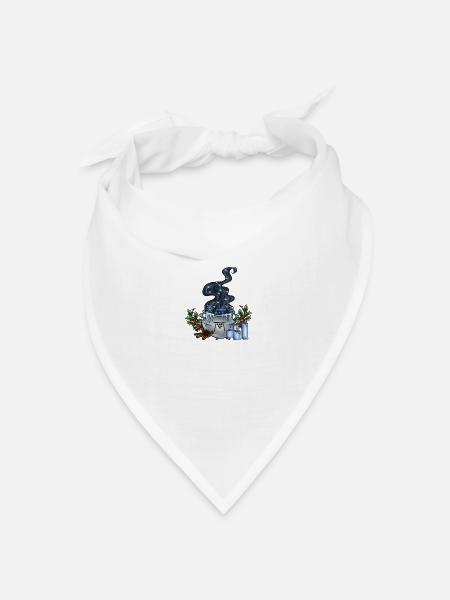 Yule Hexenkessel - Bandana Dreieckstuch - Weiß