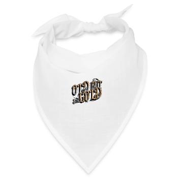 Old but Gold since Geburtsdatum XXXX - Bandana Dreieckstuch - Weiß - Vorne