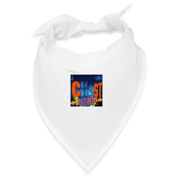 CHESTBUMP Chemie - Bandana Dreieckstuch - Weiß - Vorne