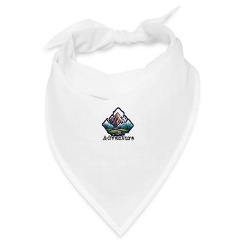 Adventure / Berge / Gipfel / Wandern / Tirol - Bandana Dreieckstuch - Weiß - Vorne