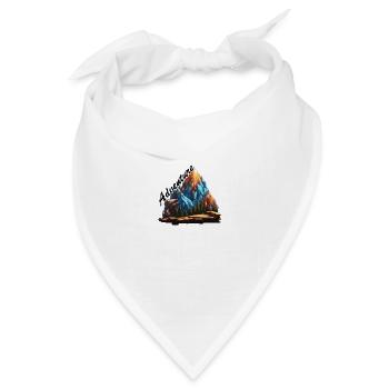 Adventure / Berge / Gipfel / Wandern / Tirol - Bandana Dreieckstuch - Weiß - Vorne