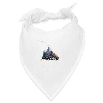 Adventure / Berge / Gipfel / Wandern / Tirol - Bandana Dreieckstuch - Weiß - Vorne