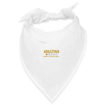 Lächerliches Erwachsenenalter würde Gelb nicht empfehlen - Bandana Dreieckstuch - Weiß - Vorne