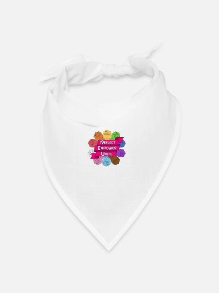 reflect empower unite - Bandana Dreieckstuch - Weiß
