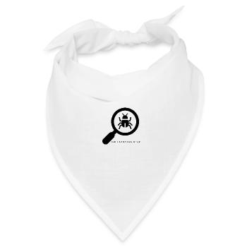 Entdecke die kleinen Wunder der Natur! - Bandana Dreieckstuch - Weiß - Vorne