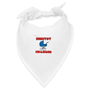BALD BRÜDER - Bandana Dreieckstuch - Weiß - Vorne
